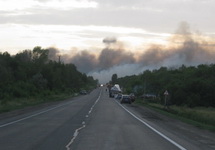 Взрывы на полигоне в Чапаевске. Фото: 63.mchs.gov.ru