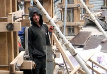 Рабочий-мигрант на стройке в Сочи. Фото: kavkaz-uzel.ru