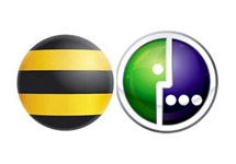 Логотипы "Билайна" и "Мегафона"
