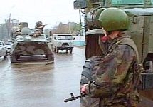 Полицейский спецназ в Чечне. Кадр НТВ
