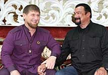 Рамзан Кадыров и Стивен Сигал. Фото ChechnyaToday.Com