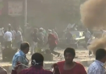 Столкновения в Египте. Кадр Би-Би-Си