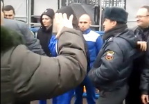 Забастовка на заводе "Антолин". Кадр видео с youtube-канала Ивана Овсянникова
