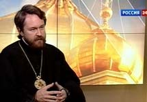 Митрополит Иларион. Кадр телеканала "Россия24"