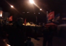 Палатки оппозиции в Киеве. Кадр видеозаписи