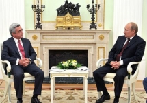 Серж Саргсян и Владимир Путин. Фото пресс-службы Кремля