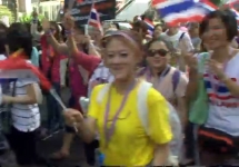 Протесты в Таиланде. Кадр ВВС