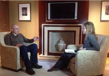 Интервью Михаила Ходорковского Ксении Собчак. Кадр телеканала "Дождь"