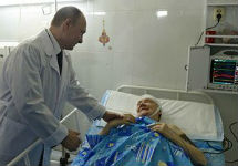 Путин в волгоградской больнице. Фото: kremlin.ru
