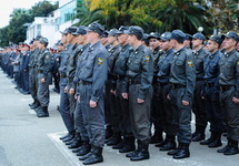 Сочинские полицейские на параде. Фото: yuga.ru