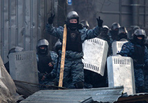 "Беркут" в центре Киева. Фото Юрия Тимофеева/"Грани"
