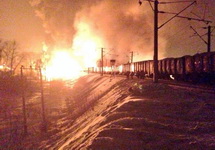 Пожар на железной дороге в Кирове. Фото: gorodkirov.ru