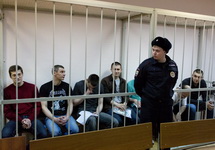 "Болотные узники" в суде. Фото Ю.Тимофеева/Грани.ру