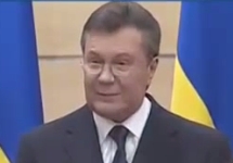 Пресс-конференция Виктора Януковича. Кадр видеотрансляции