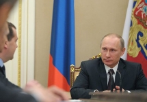Дмитрий Медведев и Владимир Путин на заседании СБ. Фото пресс-службы Кремля