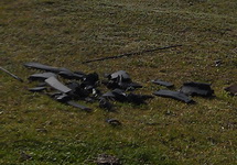 Обломки сбитого беспилотника в Приднестровье. Фото: kgb-pmr.com