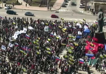 Пророссийский митинг в Донецке. Фото: novosti.dn.ua