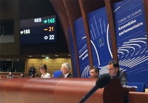 Итоги голосования в ПАСЕ о лишении России права голоса. Фото: pravda.com.ua