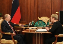 Владимир Путин и Марина Ковтун. Фото пресс-службы Кремля