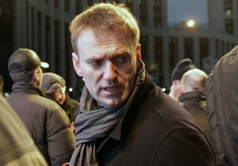 Алексей Навальный на проспекте Сахарова, 24.12.2011. Фото Константина Рубахина