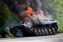Подбитый танк. Фото: vv.gov.ua