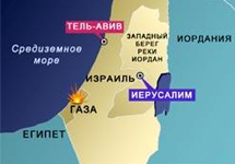 Фрагмент карты Израиля
