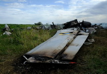Обломки сбитого Ан-26 в Луганской области. Фото с ФБ-страницы Алекса Осинского