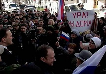 Митинг после "референдума" в Севастополе. Фото: 1tv.ru
