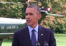 Обращение Барака Обамы. Кадр видеотрансляции