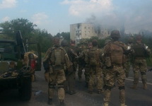 Солдаты батальона "Азов" в Марьинке. Фото: ФБ-сообщество батальона