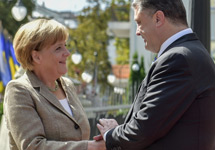 Ангела Меркель и Петр Порошенко. Фото пресс-службы президента Украины