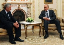 Встреча Владимира Путина с Раулем Хаджимбой. Фото пресс-службы Кремля
