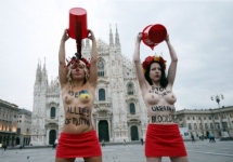 Акция Femen в Милане. Фото: femen.org
