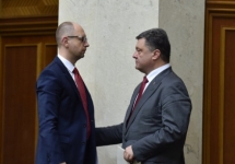Арсений Яценюк и Петр Порошенко. Фото: president.gov.ua
