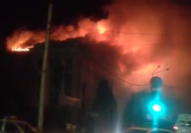 Пожар в здании УФСБ по Дагестану. Кадр видеозаписи
