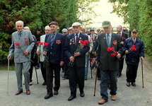 Ветераны Великой Отечественной войны на Военном кладбище Таллина. Фото: baltija.eu