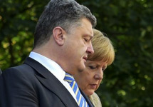 Петр Порошенко и Ангела Меркель. Фото пресс-службы президента Украины