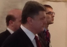 Петр Порошенко по окончании переговоров в Минске. Фото: @dimsmirnov175