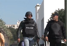Полиция Туниса на месте происшествия. Кадр видеоролика Ruptly