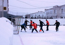 Турнир по зимнему футболу в башкирской ИК-2. Фото: 02.fsin.su