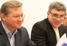 Владимир Рыжков и Борис Немцов. Фото: svoboda.org