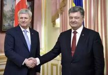 Стивен Харпер и Петр Порошенко. Фото: president.gov.ua