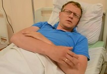 Евгений Горлов в больнице. Кадр видео с youtube-канала Александра Валова