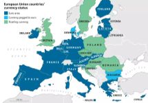 Страны еврозоны. Карта из Википедии