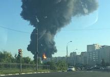 Пожар в Марьине. Фото: @NikolinaAnBass