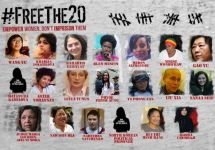 Плакат акции #FreeThe20