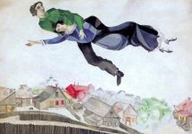 Марк Шагал. "Над городом"