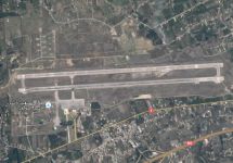 Аэропорт в Латакии. Космоснимок Google