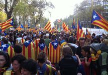 Демонстрация каталонских сепаратистов, 2012. Фото: Википедия
