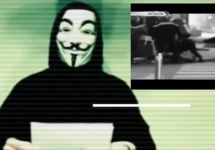 Кадр видеообращения Anonymous 
